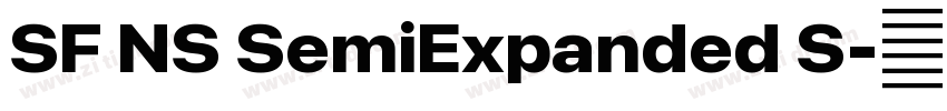 SF NS SemiExpanded S字体转换 SF NS SemiExpanded S字体转换